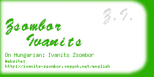 zsombor ivanits business card